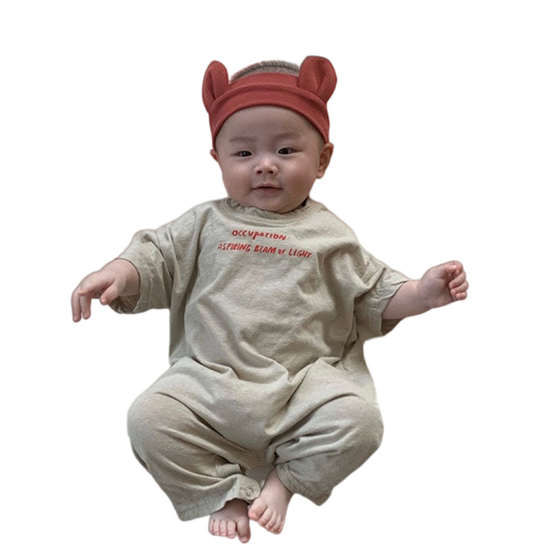 2 Pieces Set Baby Unisex Solid Color Headwear And Jumpsuits Wholesale 22082482