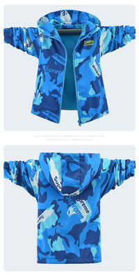 Load image into Gallery viewer, Kid Big Kid Boys Letters Camo Jackets Outwears Wholesale 220829112
