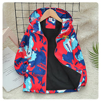 Load image into Gallery viewer, Kid Big Kid Boys Letters Camo Jackets Outwears Wholesale 220829112
