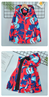 Load image into Gallery viewer, Kid Big Kid Boys Letters Camo Jackets Outwears Wholesale 220829112
