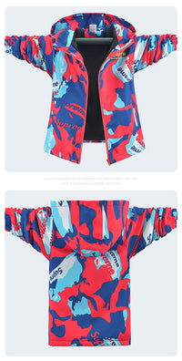 Load image into Gallery viewer, Kid Big Kid Boys Letters Camo Jackets Outwears Wholesale 220829112
