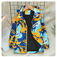 Load image into Gallery viewer, Kid Big Kid Boys Letters Camo Jackets Outwears Wholesale 220829112
