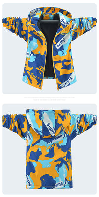 Load image into Gallery viewer, Kid Big Kid Boys Letters Camo Jackets Outwears Wholesale 220829112
