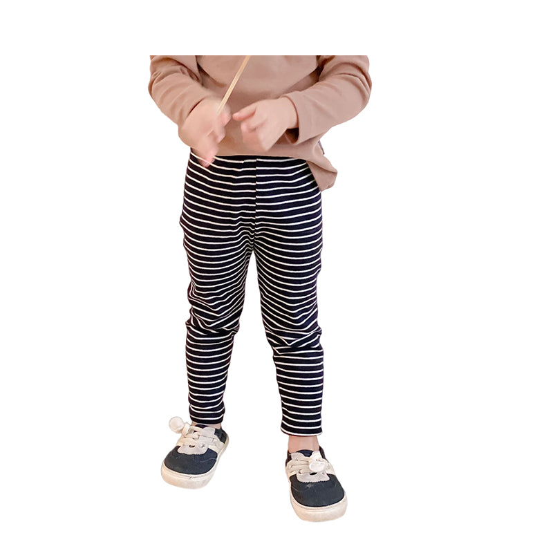 Baby Kid Girls Solid Color Striped Pants Wholesale 220829142