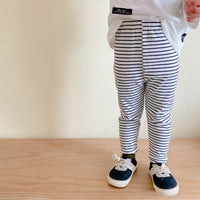 Load image into Gallery viewer, Baby Kid Girls Solid Color Striped Pants Wholesale 220829142
