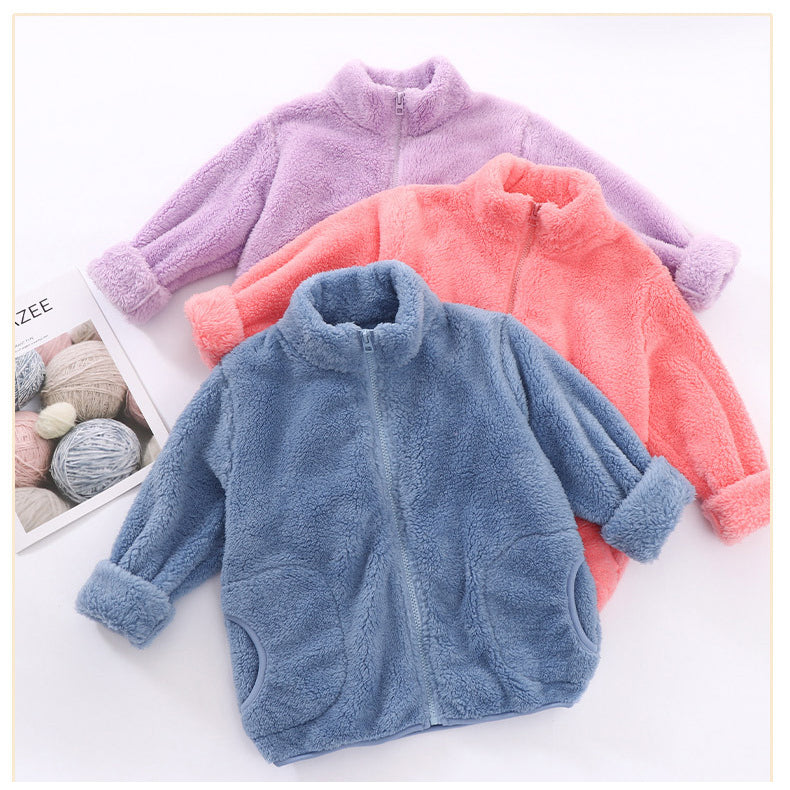 Baby Kid Big Kid Girls Solid Color Jackets Outwears Wholesale 220829146