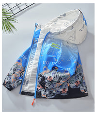 Load image into Gallery viewer, Kid Big Kid Boys Letters Cartoon Print Jackets Outwears Wholesale 220829197
