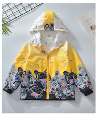 Load image into Gallery viewer, Kid Big Kid Boys Letters Cartoon Print Jackets Outwears Wholesale 220829197
