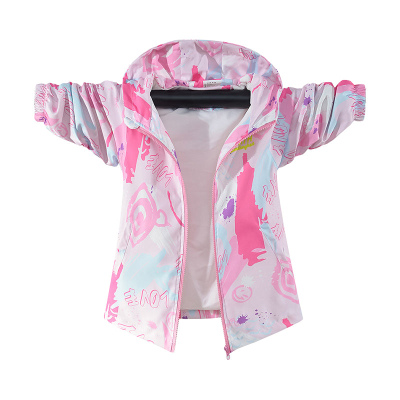 Kid Big Kid Girls Letters Print Jackets Outwears Wholesale 220829205