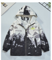 Load image into Gallery viewer, Kid Big Kid Boys Letters Print Jackets Outwears Wholesale 220829208
