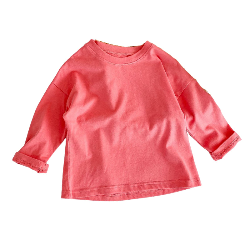 Baby Kid Unisex Solid Color Tops Wholesale 220829230