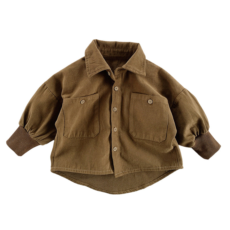 Baby Kid Unisex Solid Color Shirts Wholesale 220829259