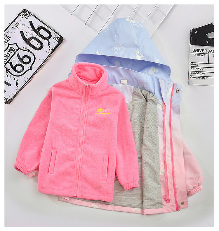 Kid Big Kid Girls Letters Embroidered Print Jackets Outwears Wholesale 220829394