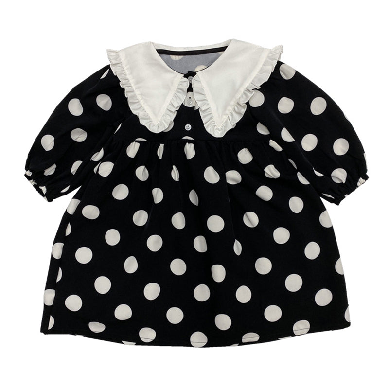 Baby Kid Girls Polka dots Dresses Wholesale 22082948