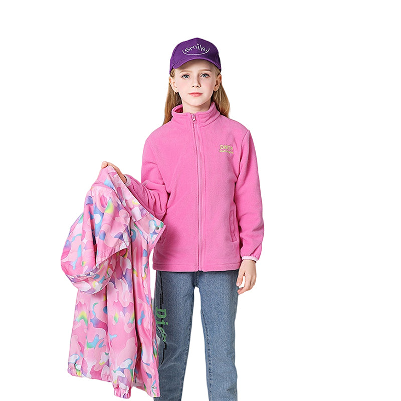 Kid Big Kid Girls Camo Jackets And Solid Color Outwears Wholesale 220829492