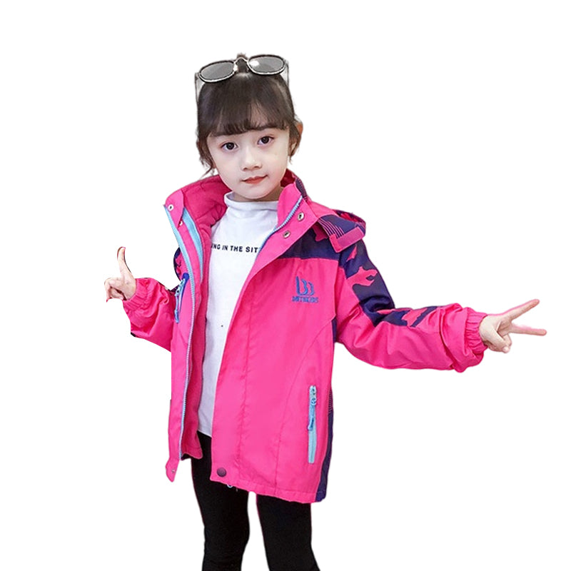 Kid Big Kid Girls Letters Camo Embroidered Print Jackets Outwears Wholesale 22082950
