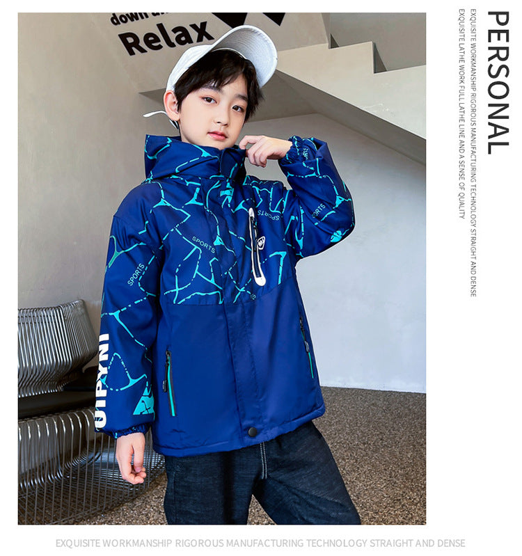 Kid Big Kid Boys Letters Print Jackets Outwears Wholesale 220829501