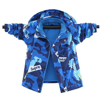 Load image into Gallery viewer, Kid Big Kid Boys Camo Jackets Outwears Wholesale 22082970
