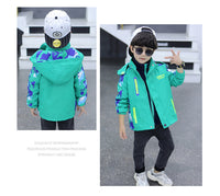 Load image into Gallery viewer, Kid Big Kid Boys Letters Camo Jackets Outwears Wholesale 22082981
