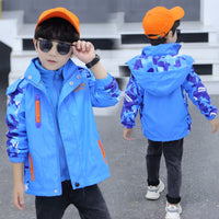 Load image into Gallery viewer, Kid Big Kid Boys Letters Camo Jackets Outwears Wholesale 22082981
