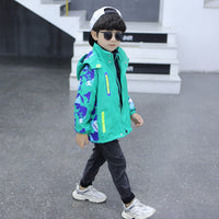 Load image into Gallery viewer, Kid Big Kid Boys Letters Camo Jackets Outwears Wholesale 22082981
