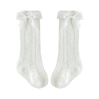 Load image into Gallery viewer, Girls Solid Color Bow Accessories Socks Wholesale 220831111
