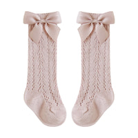 Load image into Gallery viewer, Girls Solid Color Bow Accessories Socks Wholesale 220831111
