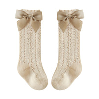 Load image into Gallery viewer, Girls Solid Color Bow Accessories Socks Wholesale 220831111
