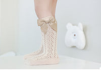Load image into Gallery viewer, Girls Solid Color Bow Accessories Socks Wholesale 220831111
