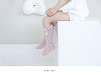 Load image into Gallery viewer, Girls Solid Color Bow Accessories Socks Wholesale 220831111
