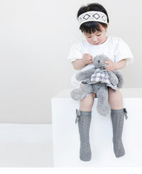Load image into Gallery viewer, Girls Solid Color Bow Accessories Socks Wholesale 220831111
