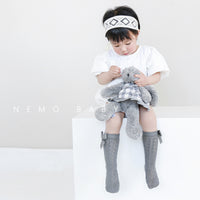 Load image into Gallery viewer, Girls Solid Color Bow Accessories Socks Wholesale 220831111
