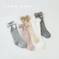 Load image into Gallery viewer, Girls Solid Color Bow Accessories Socks Wholesale 220831111

