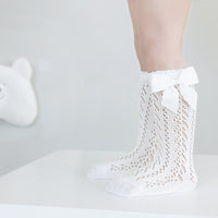 Load image into Gallery viewer, Girls Solid Color Bow Accessories Socks Wholesale 220831111
