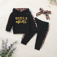 Load image into Gallery viewer, 2 Pieces Set Baby Unisex Letters Leopard Print Tops And Pants Wholesale 220831137

