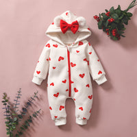 Load image into Gallery viewer, Baby Unisex Love heart Cartoon Bow Jumpsuits Wholesale 220831143
