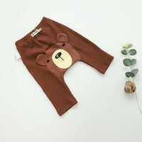Load image into Gallery viewer, Baby Unisex Cartoon Muslin&amp;Ribbed Print Pants Wholesale 220831172
