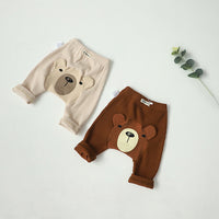 Load image into Gallery viewer, Baby Unisex Cartoon Muslin&amp;Ribbed Print Pants Wholesale 220831172
