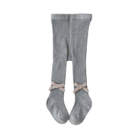 Load image into Gallery viewer, Baby Kid Girls Bow Muslin&amp;Ribbed Accessories Socks Wholesale 220831176
