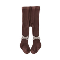 Load image into Gallery viewer, Baby Kid Girls Bow Muslin&amp;Ribbed Accessories Socks Wholesale 220831176
