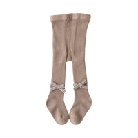 Load image into Gallery viewer, Baby Kid Girls Bow Muslin&amp;Ribbed Accessories Socks Wholesale 220831176
