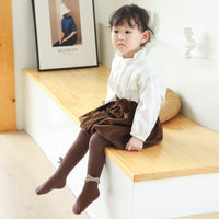Load image into Gallery viewer, Baby Kid Girls Bow Muslin&amp;Ribbed Accessories Socks Wholesale 220831176

