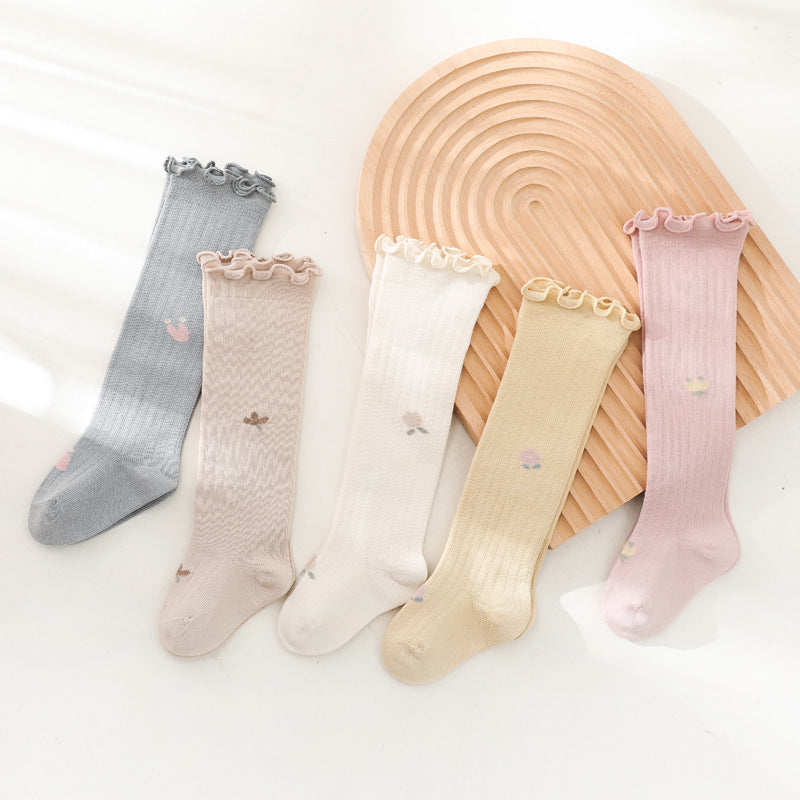 Girls Flower Print Accessories Socks Wholesale 220831178