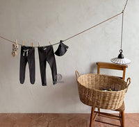 Load image into Gallery viewer, Baby Girls Striped Muslin&amp;Ribbed Ribbon Pants Leggings Wholesale 220831188
