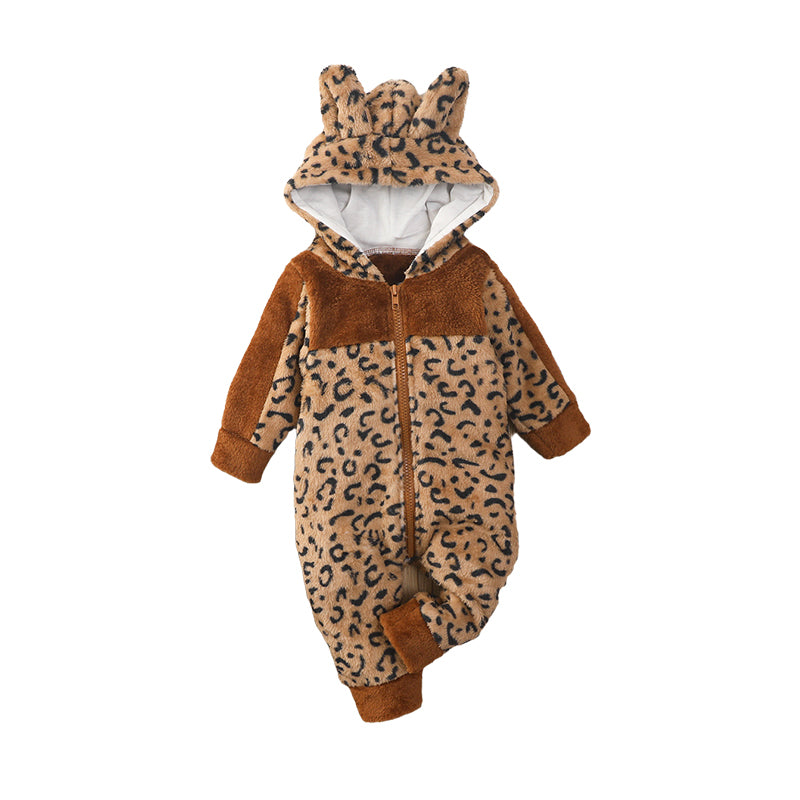Baby Unisex Leopard print Jumpsuits Wholesale 220831234