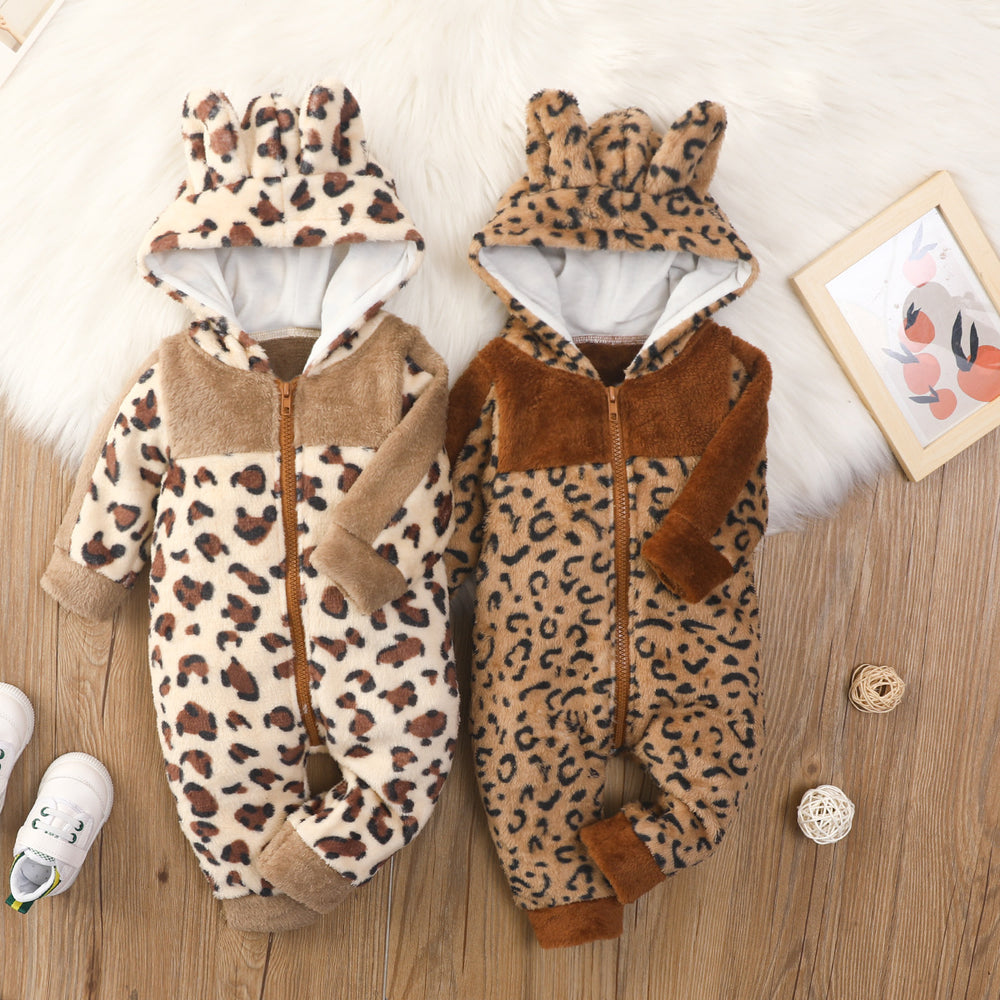 Baby Unisex Leopard print Jumpsuits Wholesale 220831234