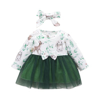Load image into Gallery viewer, Baby Girls Rainbow Butterfly Animals Print Dresses Wholesale 220831245
