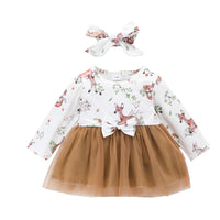 Load image into Gallery viewer, Baby Girls Rainbow Butterfly Animals Print Dresses Wholesale 220831245

