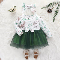 Load image into Gallery viewer, Baby Girls Rainbow Butterfly Animals Print Dresses Wholesale 220831245
