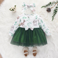 Load image into Gallery viewer, Baby Girls Rainbow Butterfly Animals Print Dresses Wholesale 220831245
